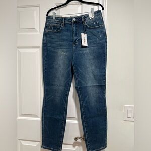 NWT JUDY BLUE HIGH RISE DARK WASH TUMMY CONTROL SLIM JEANS